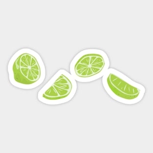 Lime Print Sticker